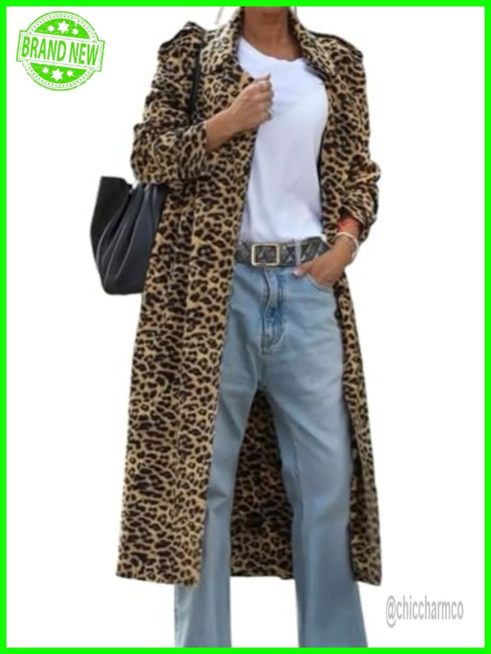 Faux Suede Trench Coat Open Front Notch Lapel Midi Long Winter Coat